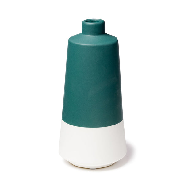Duo Teal and White Tall Vase- Wholesale