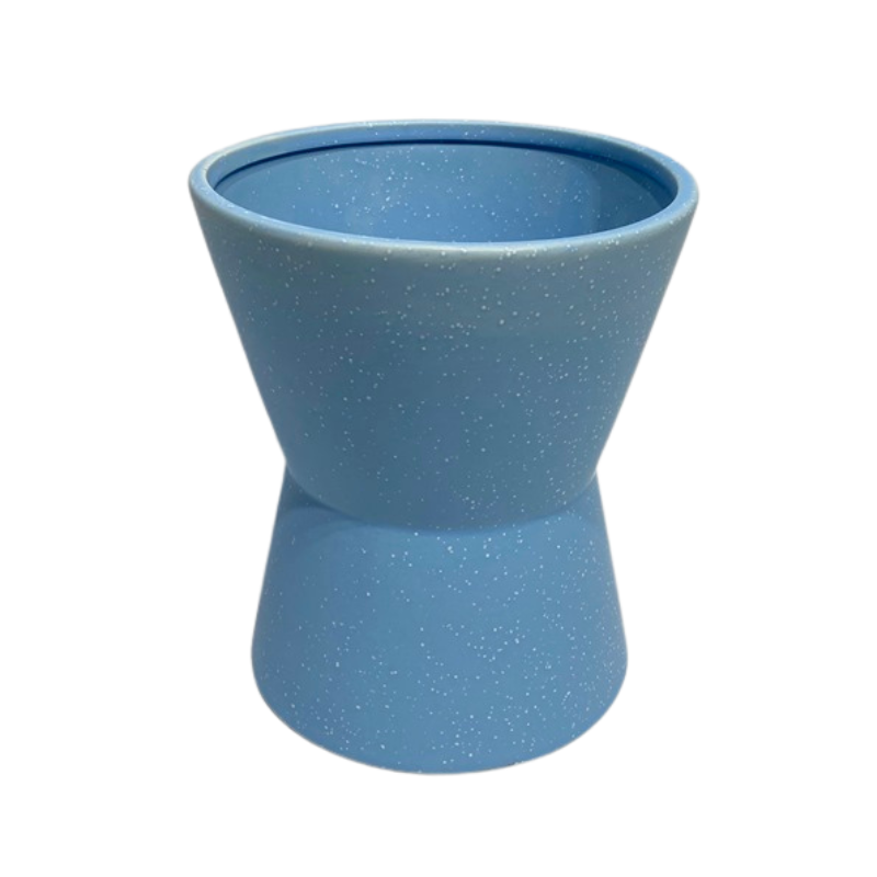 Sky Blue Funnel Vase