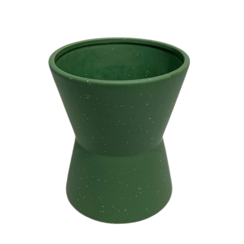 Green Funnel Vase