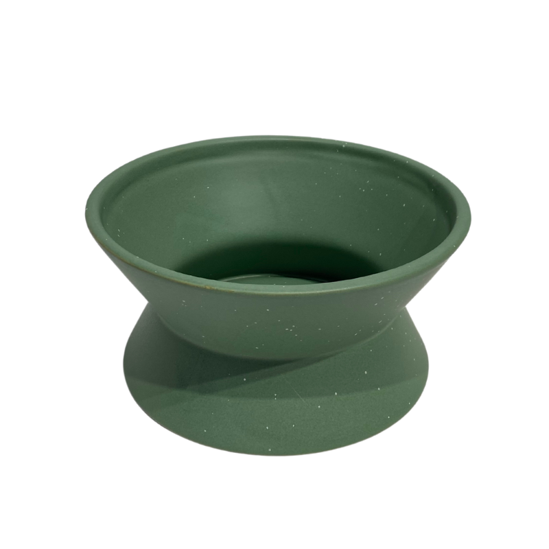 Green Funnel Short Vase