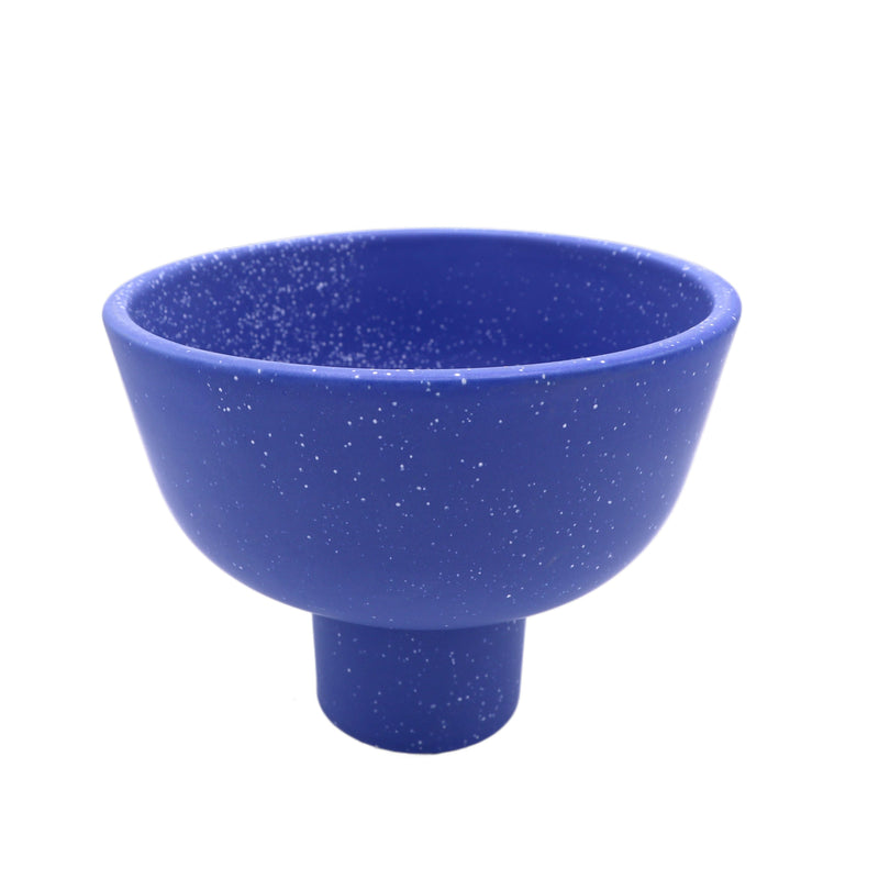 Blue Speckled Medium Compote Bowl