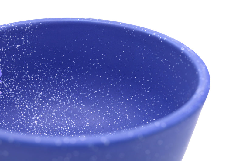 Blue Speckled Medium Compote Bowl