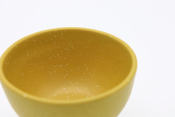 Small Speckled Yellow Compote Bowl