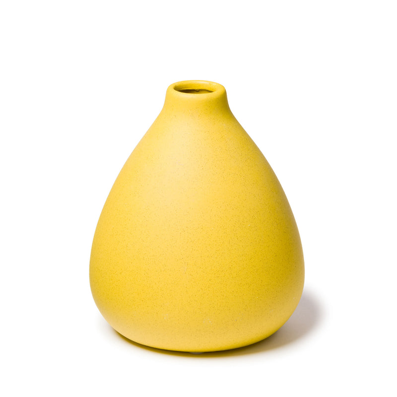 Speckled Mustard Yellow Vase